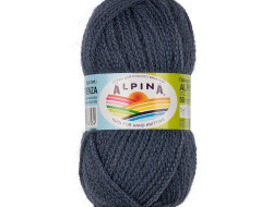 Пряжа ALPINA ALPACA TRENZA №03 серая 90% альпака, 10% полиамид 4 шт х 50 гр, 150 м +/- 8 м