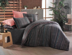 Постельное белье из фланели SAREV FANCY N294 JONAS V1-ANTRASIT 50х70 (1шт) 1,5-спальное