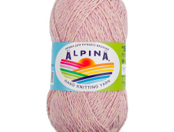 Пряжа ALPINA SHEBBY №06 розовый-кремовый 100% хлопок 10 шт х 50 гр, 150 м +/- 7 м