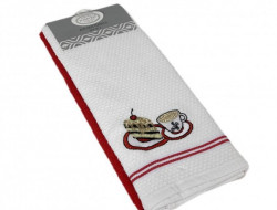 Набор кухонных полотенец хлопковых KARVEN HM770 ASKILI MUTFAK kirmizi-beyaz V1 40х60 (2шт)