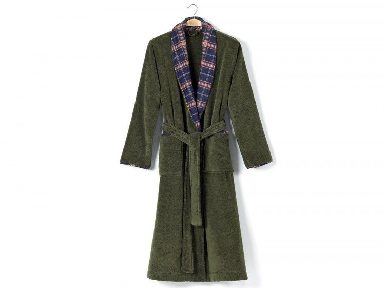 Халат из гидрокоттона CASUAL AVENUE SIGNATURE olive S/M