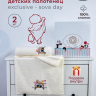 Набор детских полотенец в подарочной коробке DIVA AFRODITA EXCLUSIVE SOVA DAY 50х90 (1шт), 70х140 (1шт)