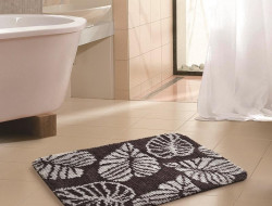 Коврик из микрофибры TANGO RAINBOW ЛИСТЬЯ коричневый 40х60