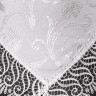 Скатерть жаккардовая с гипюром KARNA KDK белая 160x220