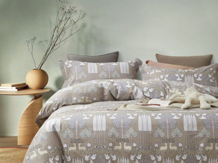 Постельное белье из сатина ASABELLA 1932-6 50х70 (2шт) и 70х70 (2шт) евро