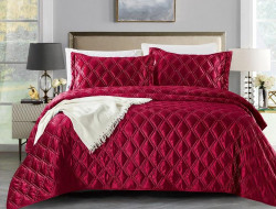 Покрывало с наволочками тонкое велюровое TANGO BACCARA BAC-14 240х260