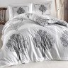 Постельное белье ALTINBASAK RANFORCE TREE серое 50х70 1,5-спальное