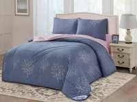 Постельное белье из твила с одеялом TANGO PRIMAVERA серые акценты 50х70 (1шт), 70х70 (1шт) 1,5-спальное