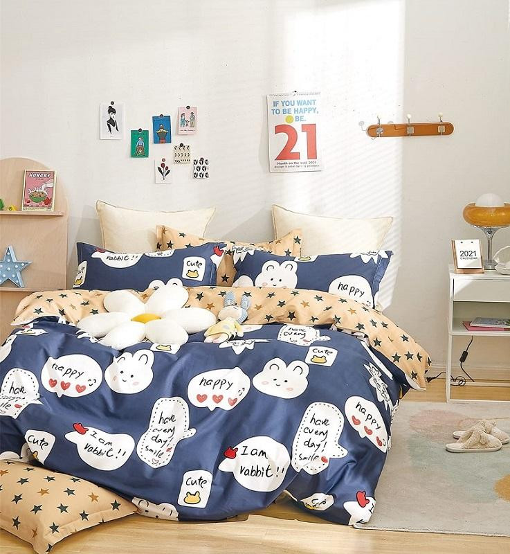 Постельное белье двухстороннее из твила TANGO TPIG-1590 50х70 (1шт), 70х70 (1шт) 1,5-спальное