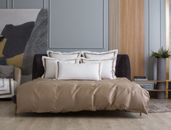 Комплект наволочек из египетского хлопка GERMAN GRASS с широкой отделкой Alpine Caramel Beige Allure Grass 70х70 (2шт)