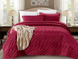 Покрывало с наволочками тонкое велюровое TANGO ROXETTE ROX-14 240х260