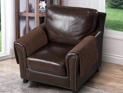 Накидка на подлокотники из микрофибры TANGO SOFA коричневая 70x70 (1шт)
