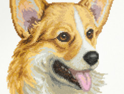 Кристальная (алмазная) мозаика ФРЕЯ ALVR-169 Веселый вельш-корги