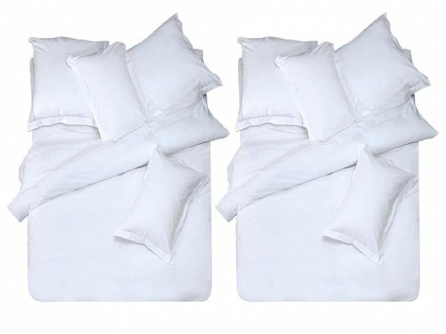 Постельное белье из однотонного сатина САЙЛИД L-14 2-спальное