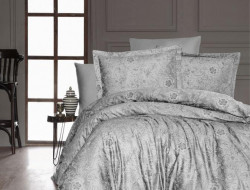 Постельное белье из сатина KARVEN N020 ADVINA GREY 50х70 (1шт), 70х70 (1шт) 1,5-спальное