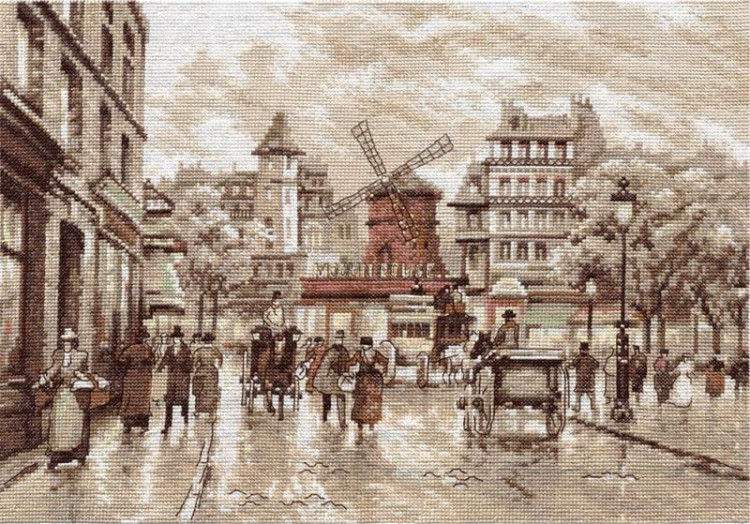 Набор для вышивания PANNA Золотая коллекция GM-1255 ПАРИЖ. МУЛЕН РУЖ 37,5х27