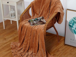 Плед из велсофта АЛЬВИТЕК SOFT PLUSH CARRE 010-SP 180х200