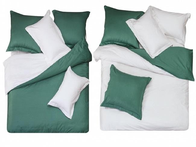 Постельное белье из однотонного сатина САЙЛИД L-13 1,5-спальное