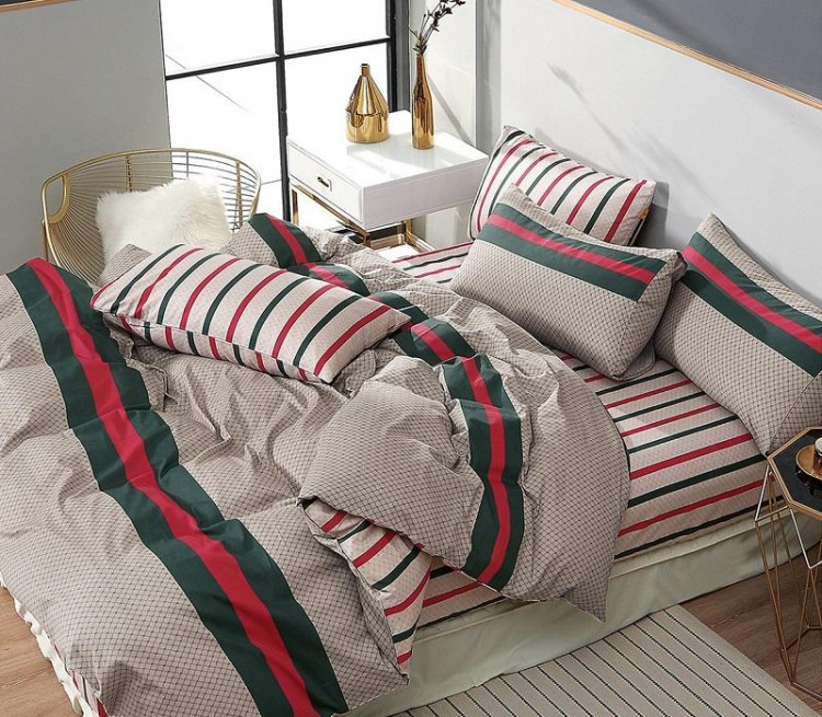 Постельное белье двухстороннее из твила TANGO TPIG-1319 50х70 (2шт), 70х70 (2шт) евро