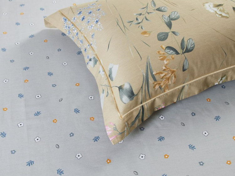 Простыня из сатина с наволочками 50х70 (2шт) ASABELLA 1610-3PS 180х245