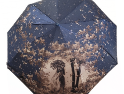 Зонт POPULAR полный автомат усиленный Меланхолия синий