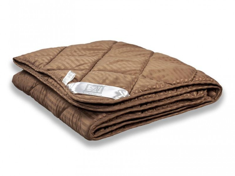 Одеяло стеганое АЛЬВИТЕК SILKY DREAM ОМСВ-О-22 шоколадное 200x220 легкое