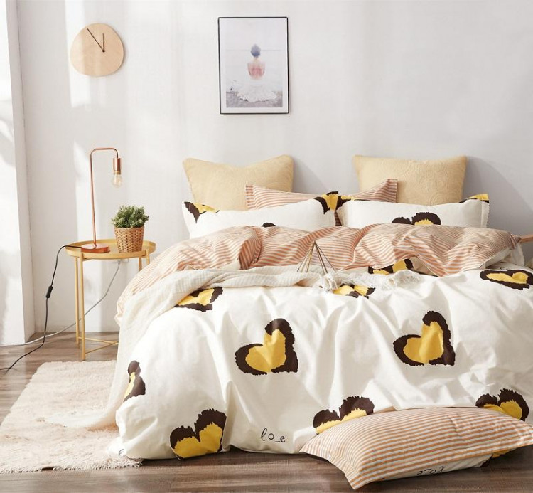 Постельное белье двухстороннее из твила TANGO TPIG-1013 50х70 (1шт), 70х70 (1шт) 1,5-спальное