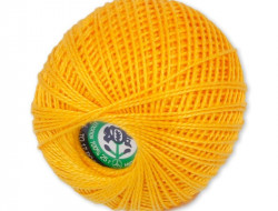 Пряжа СПБ ИРИС №0510 (008) оранжевая 100% мерсеризованный хлопок 20 шт х 25 гр, 150 м