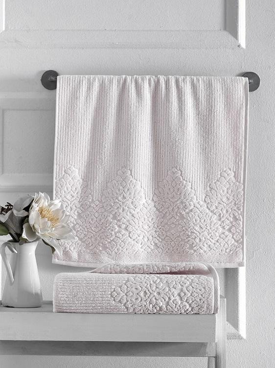 Полотенце махровое KARNA VERDA кремовое 50х90