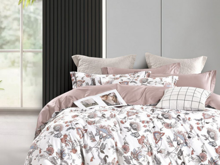 Постельное белье из сатина ASABELLA 2040-6 50х70 (2шт) и 70х70 (2шт) евро