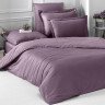 Постельное белье однотонное из сатина KARNA LOFT брусничное евро