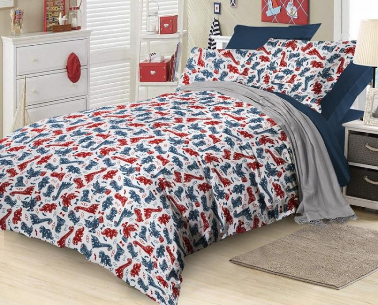 Постельное белье двухстороннее из сатина SAILID BL-37-1 1,5-спальное