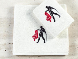 Набор махровых полотенец DIVA AFRODITA МАТАДОР-1 50х90 (1шт), 70х140 (1шт) кремовый