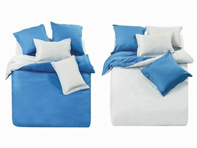 Постельное белье из однотонного сатина САЙЛИД L-8 1,5-спальное