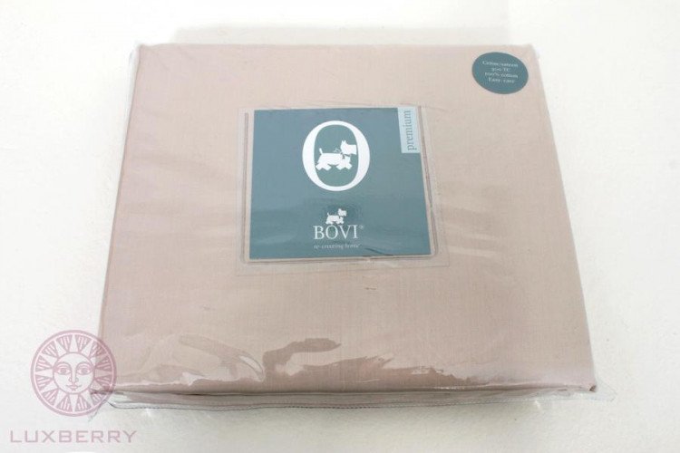 Простыня из сатина LUXBERRY FRISE розово-жемчужная 240х280