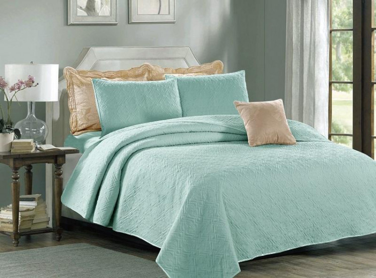 Покрывало с наволочками из хлопка и полиэстера тонкое TANGO MANHATTAN MN-11 230х250