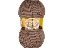 Пряжа ADELIA ARIA №08 темно-бежевая 100% акрил, 5 шт х 100 гр, 100 м +/- 5 м