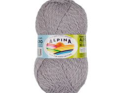 Пряжа ALPINA ALPACA ACRO №08 светло-серая 44% мериносовая шерсть, 38% акрил, 18% альпака 4 шт х 50 гр, 150 м +/- 7 м