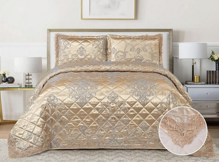 Покрывало с наволочками тонкое жаккардовое TANGO ARISTON ARI-41 240х260