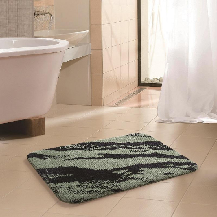 Коврик из микрофибры TANGO RAINBOW АБСТРАКЦИЯ зеленый 40х60