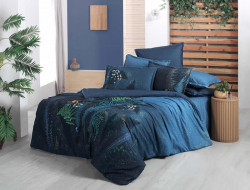 Постельное белье из поплина SAREV FANCY N193 DEEP BLUE V1-MAVI 50х70 (1шт) 1,5-спальное