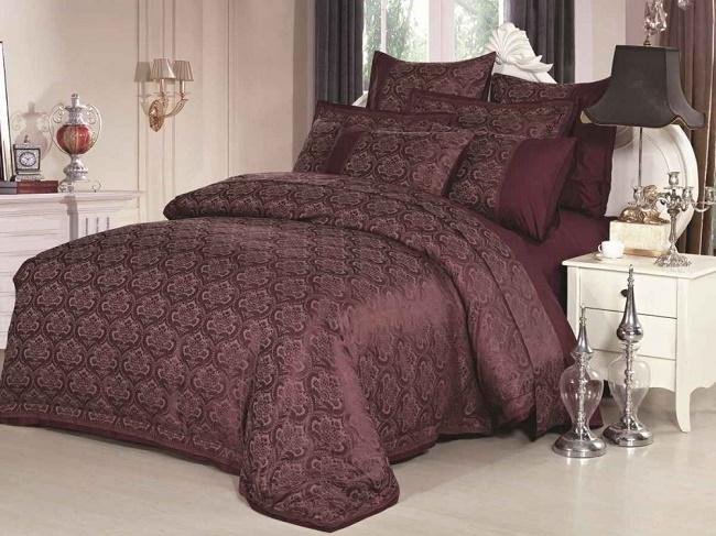 Постельное белье из жаккарда ASABELLA 638-4 50х70 (2шт) евро