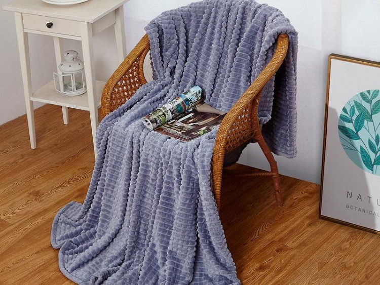 Плед из велсофта АЛЬВИТЕК SOFT PLUSH CARRE 007-SP 180х200