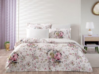 Постельное белье из сатина TAC DIGITAL CLARETTE пудра евро