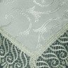 Скатерть жаккардовая с гипюром KARNA KDK ментол 140x180