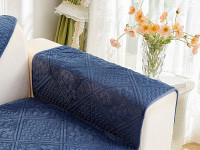 Накидка на подлокотники из велюра TANGO SOFA синяя 70x90 (1шт)