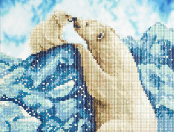 Кристальная (алмазная) мозаика ФРЕЯ ALVR-171 Белые мишки