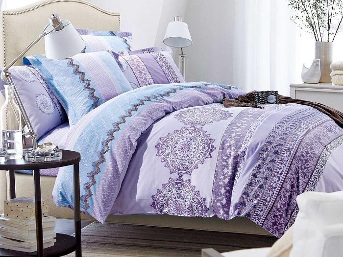 Постельное белье из печатного сатина АЛЬВИТЕК CKA-013 50х70 (2шт) и 70х70 (2шт) евро