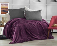 Плед из полиэстера KARVEN SUPER SOFT P942 VIGAN фиолетовый 200х220