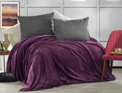 Плед из полиэстера KARVEN SUPER SOFT P942 VIGAN фиолетовый 200х220